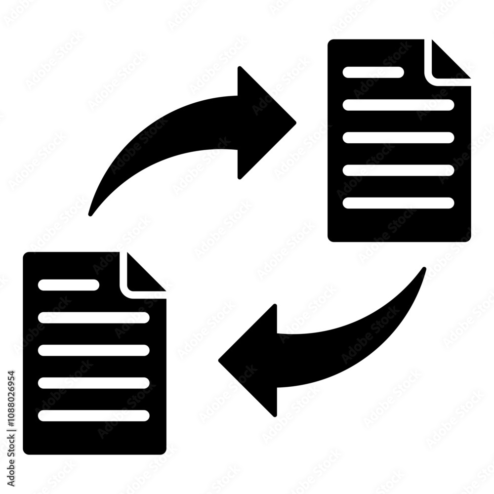 Distribution Ledger Glyph Icon Distribution Ledger Glyph Icon