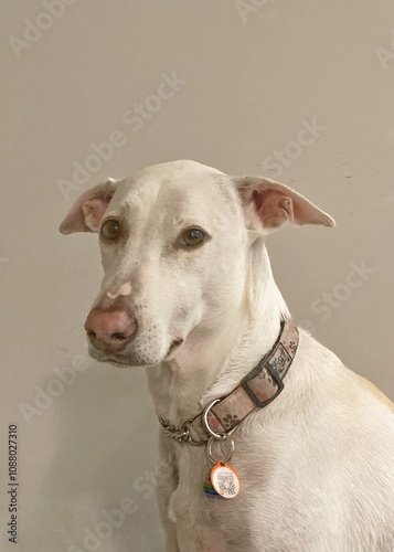 Adorable dog staring at the camera