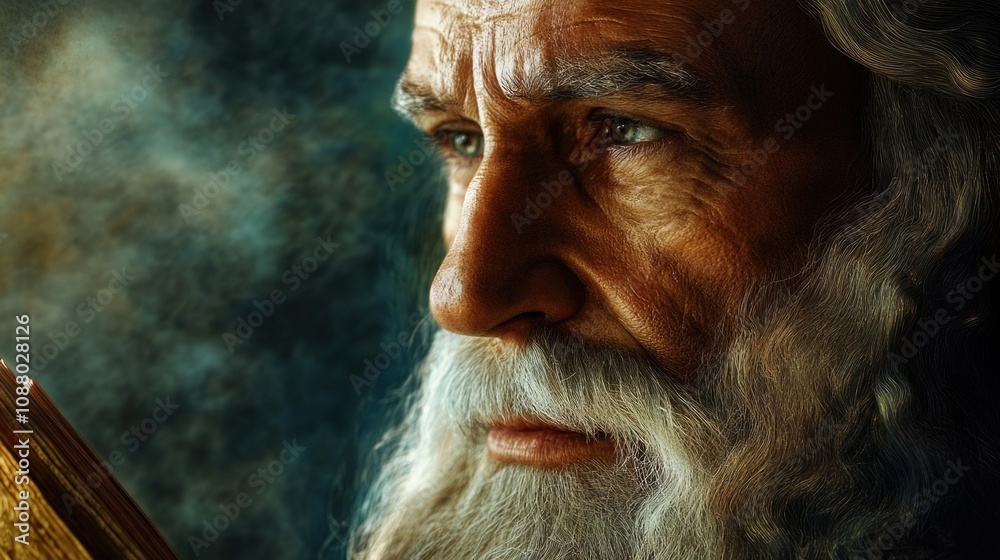 Mystic Old Man with Beard Mystic Old Man with Beard