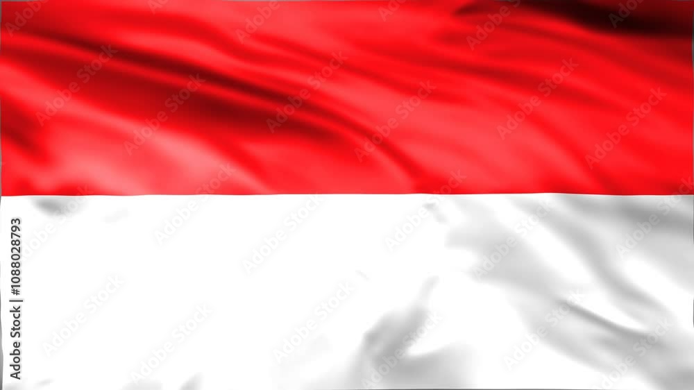 Indonesian flag waving animation, perfect looping, 4K video background, official colors, looping National Indonesian flag animation background 4k edition best choice for your footage Indonesian flag waving animation, perfect looping, 4K video background, official colors, looping National Indonesian flag animation background 4k edition best choice for your footage