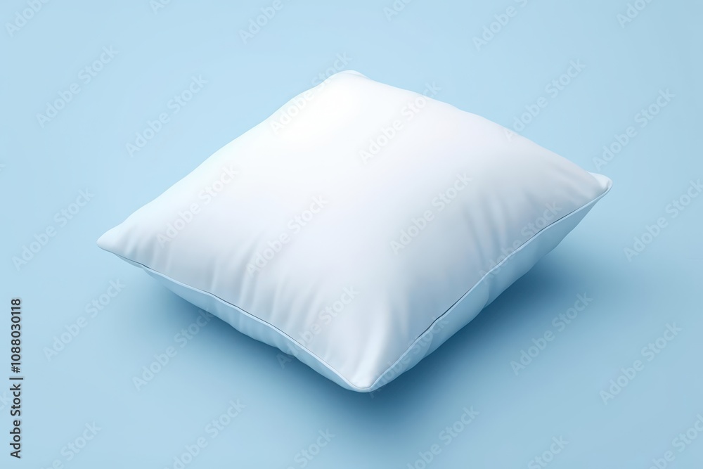 A pillow, 3D Rendering, isometric, icon isolated on soft background