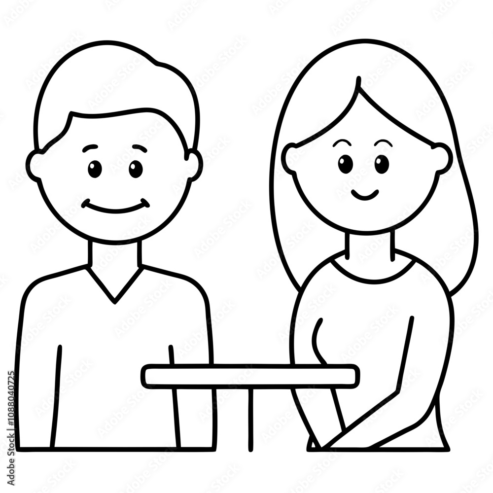 couple with different moods sit at table couple with different moods sit at table
