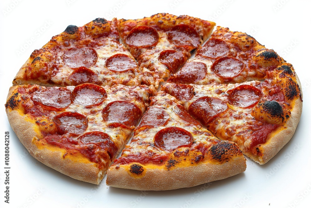 Delicious Pizza on Table Close Up Delicious Pizza on Table Close Up