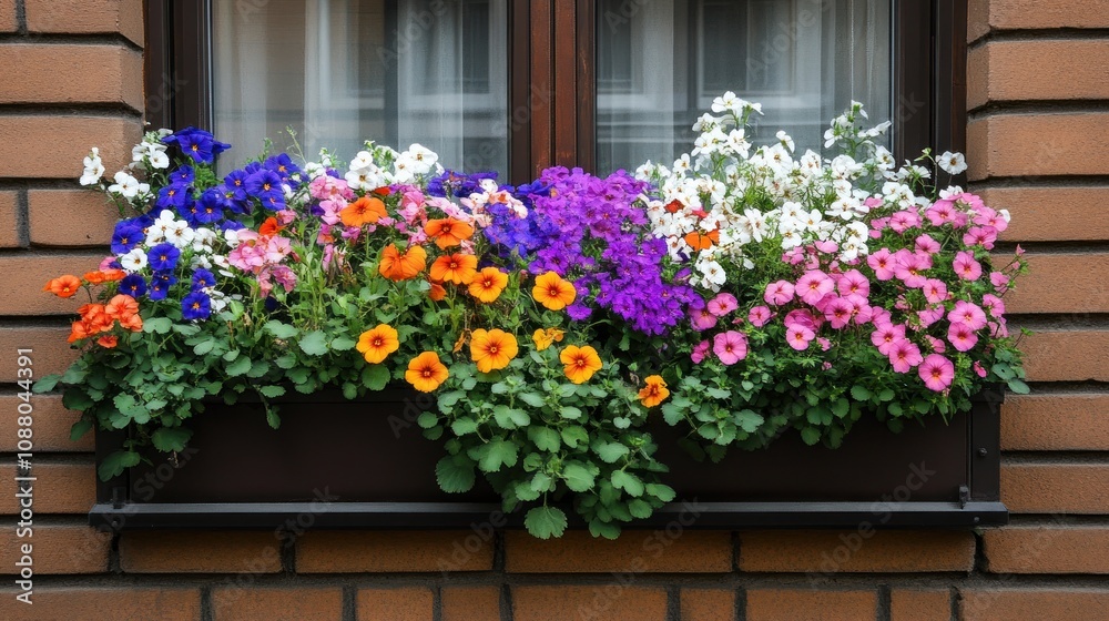 Fototapeta premium Colorful Window Box