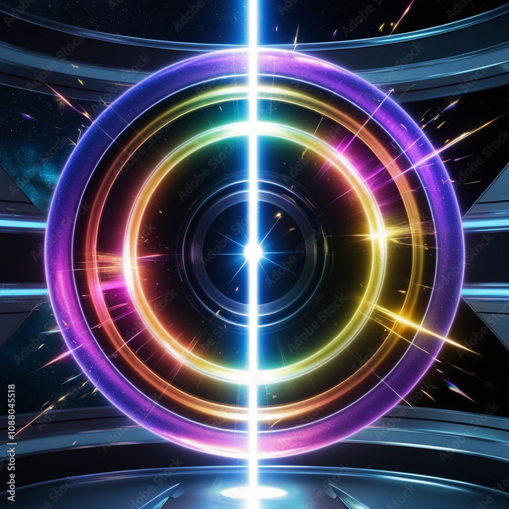 Fototapeta premium abstract background with glowing lines