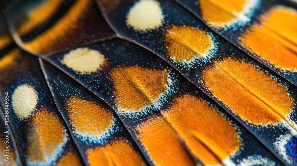 Naklejka premium Butterfly Wing Macro Photography