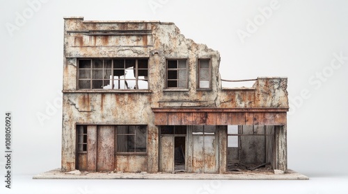 old abandoned house, Ruined building