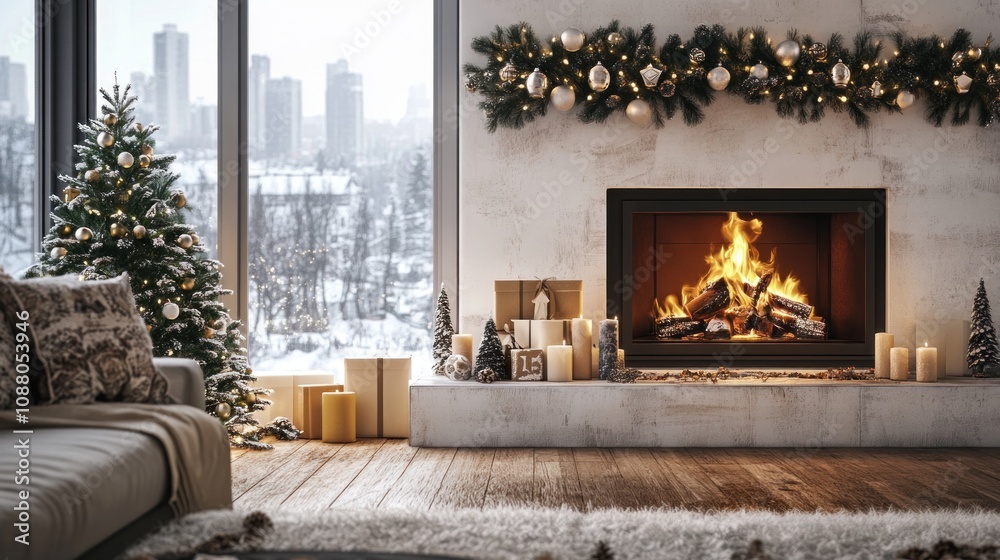Cozy Christmas Fireplace Cozy Christmas Fireplace