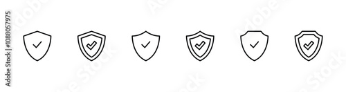 Shield icon vector. shield symbol icon