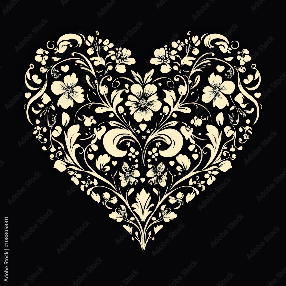 Heart Silhouette Vector