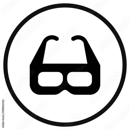 Editable 3d glasses, 3d film, film technology vector icon. Movie, cinema, entertainment. Part of a big icon set family. Perfect for web and app interfaces, presentations, infographics, etc