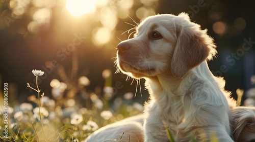 Obraz na płótnie golden retriever dog