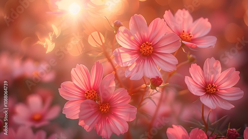 pink flowers in the garden