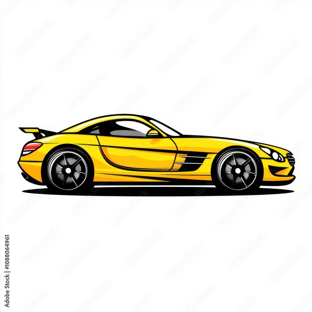 Stylish yellow sports car with sleek lines and bold design, showcasing its modern aesthetic and powerful presence. Stylish yellow sports car with sleek lines and bold design, showcasing its modern aesthetic and powerful presence.