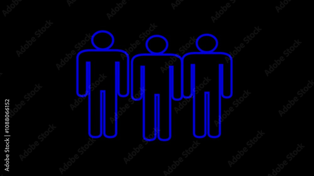 full family symbol glitch screen distortion display animation seamless loop background many human shape iconsx, Large-sized Grey Color Woman full family symbol glitch screen distortion display animation seamless loop background many human shape iconsx, Large-sized Grey Color Woman