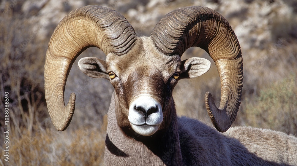 Majestic Desert Bighorn Sheep: A Close Encounter with Nature's Grandeur Majestic Desert Bighorn Sheep: A Close Encounter with Nature's Grandeur
