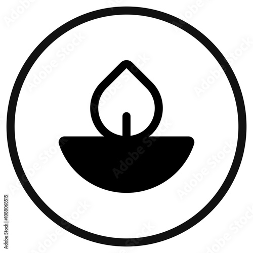 Editable oil lamp vector icon. Wellness, spa, relaxation. Part of a big icon set family. Perfect for web and app interfaces, presentations, infographics, etc