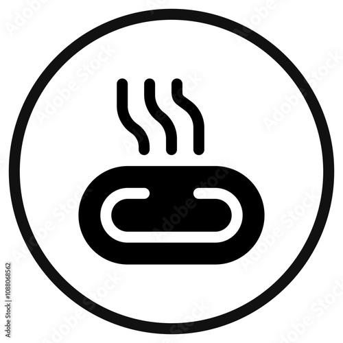 Editable hot spring, steam vector icon. Wellness, spa, relaxation. Part of a big icon set family. Perfect for web and app interfaces, presentations, infographics, etc