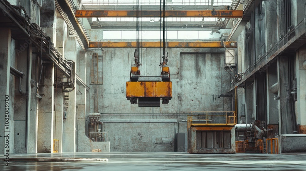 Industrial Crane In A Factory Industrial Crane In A Factory