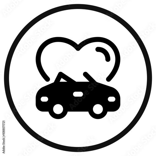 Editable wedding car vector icon. Wedding, valentine, love, celebration. Part of a big icon set family. Perfect for web and app interfaces, presentations, infographics, etc