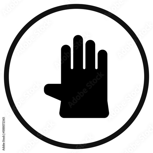 Editable rubber glove vector icon. Industry, household, gardening, landscaping. Part of a big icon set family. Perfect for web and app interfaces, presentations, infographics, etc