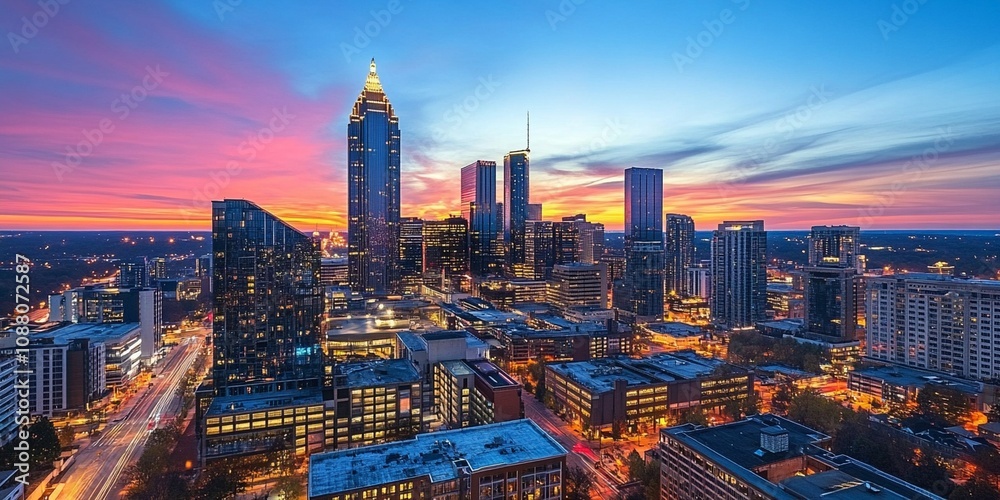Fototapeta premium city skyline 