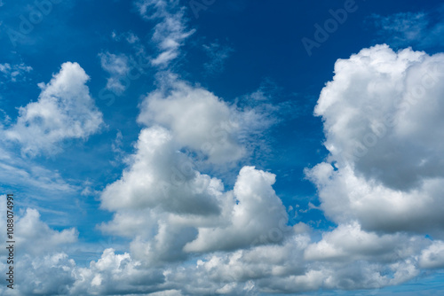 Canvastavla Background of clouds and blue sky.