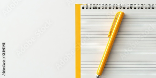 CD cover featuring yellow lined paper against a white background. photo