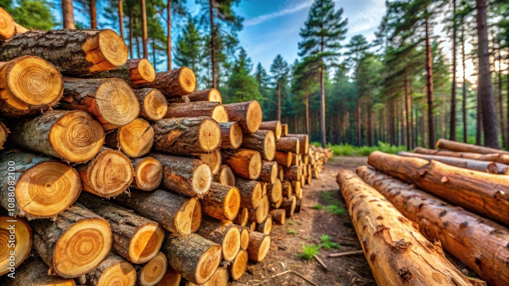 Close up of pine wood logs being harvested in a forest, pine, wood, logs, coniferous trees, logging, forest Close up of pine wood logs being harvested in a forest, pine, wood, logs, coniferous trees, logging, forest