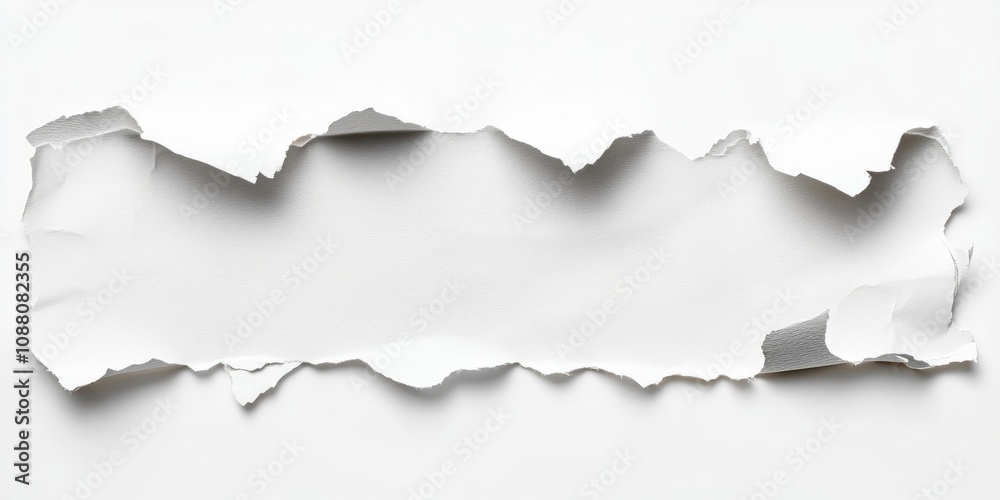 torn paper isolated on a white background, copyspace. torn paper isolated on a white background, copyspace.