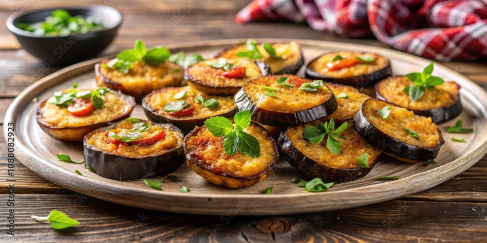 Tapas eggplant fried in oil , tapas, eggplant, fried, oil, Spanish cuisine, appetizer, gourmet, vegetarian Tapas eggplant fried in oil , tapas, eggplant, fried, oil, Spanish cuisine, appetizer, gourmet, vegetarian