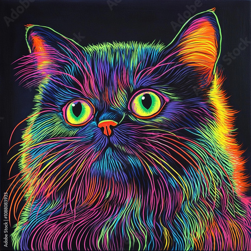 Persian in neon