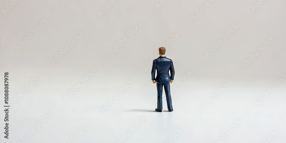 business challenge with small toy figure isolated on white business challenge with small toy figure isolated on white