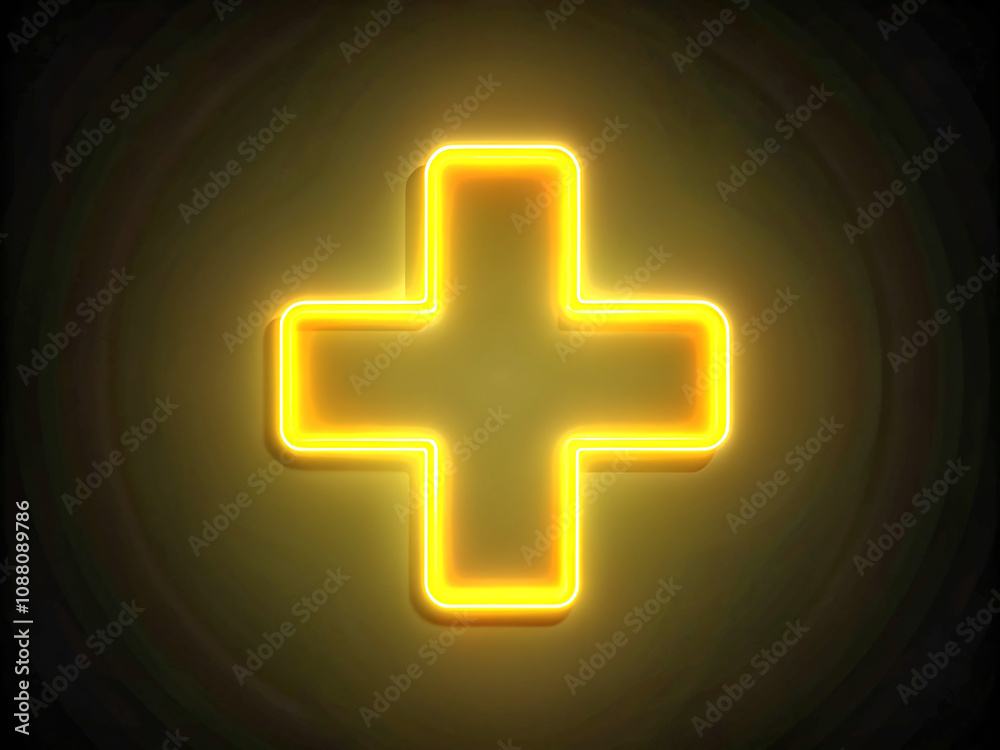 Obraz premium 3d golden cross. cross, icon, symbol, button, medical, sign, red, first aid, isolated, plus, religion, health, swiss, white, illustration, hospital, pharmacy, aid, emergency, christ, switzerland, medi