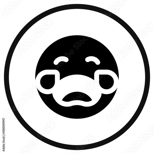 Editable crying expression emoticon vector icon. Part of a big icon set family. Part of a big icon set family. Perfect for web and app interfaces, presentations, infographics, etc