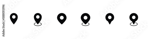 pin map icon. pin location icon vector
