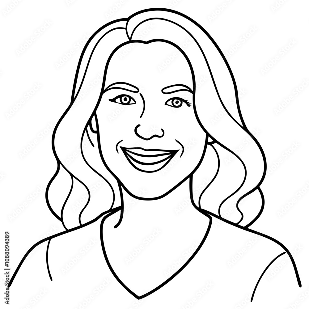 portrait of a smiling woman portrait of a smiling woman