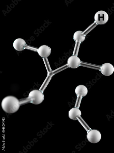 Mesterolone androgen molecule. Skeletal formula. photo