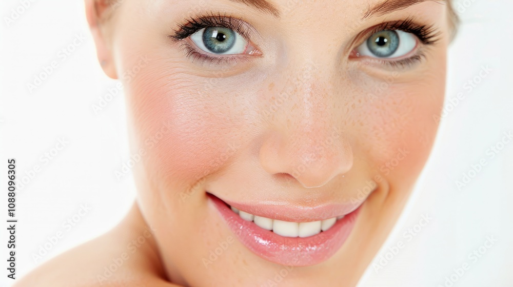 Portrait of beautiful young woman with clean fresh skin Portrait of beautiful young woman with clean fresh skin