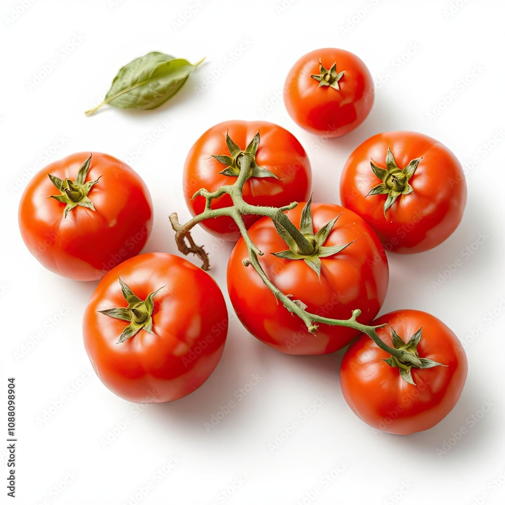 tomatoes on a white background tomatoes on a white background