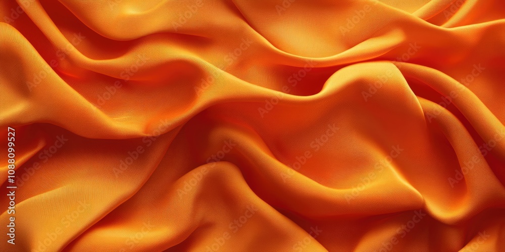 Fototapeta premium Orange fabric texture background