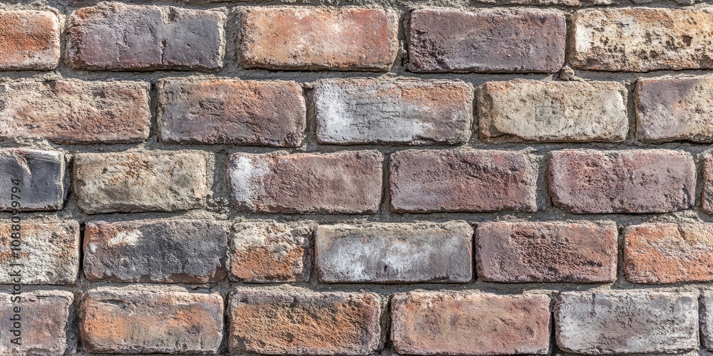 Close-up of a brick wall from an old building. Close-up of a brick wall from an old building.