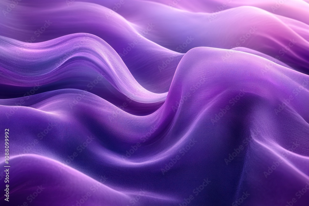 Fototapeta premium Abstract purple and blue wavy background with subtle texture.