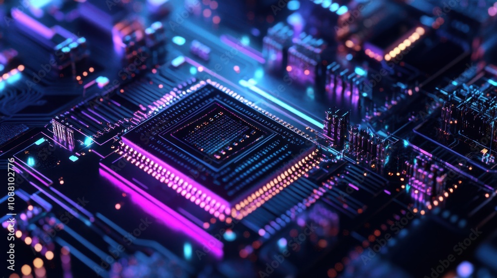 A detailed view of a quantum annealing processor chip solving complex optimization problems, Quantum annealing technology style, photo of A detailed view of a quantum annealing processor chip solving complex optimization problems, Quantum annealing technology style, photo of