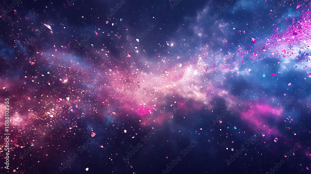 Abstract Explosion of Colors and Particles in Dynamic Artistic Backgrounds Abstract Explosion of Colors and Particles in Dynamic Artistic Backgrounds