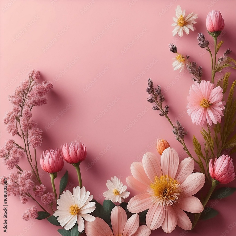 minimal beautiful pastel wildflowers minimal beautiful pastel wildflowers