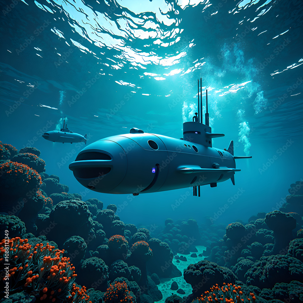 Underwater odyssey a voyage through lush coral reefs and advanced ...