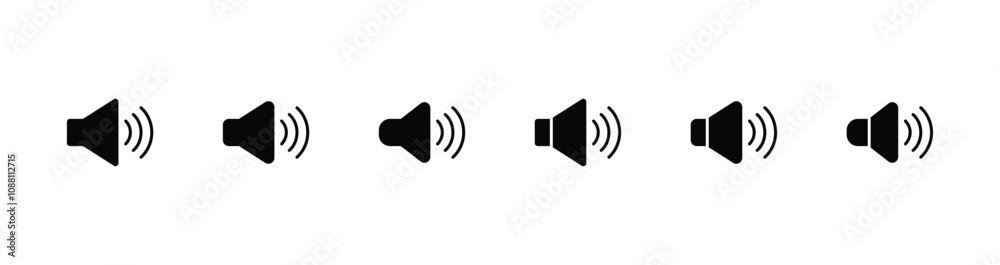 Speaker icon vector. Speaker symbol icon Speaker icon vector. Speaker symbol icon