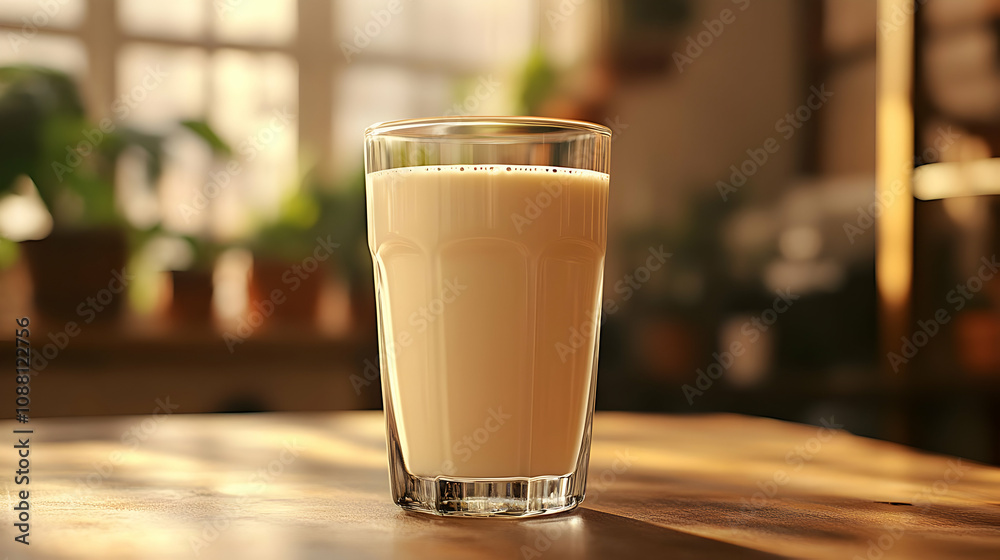 Creamy Latte Glass 3D Render Creamy Latte Glass 3D Render
