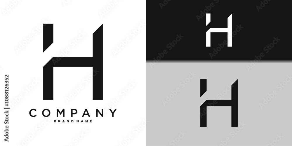 Letter H minimal logo icon design template elements. Premium Vector Letter H minimal logo icon design template elements. Premium Vector